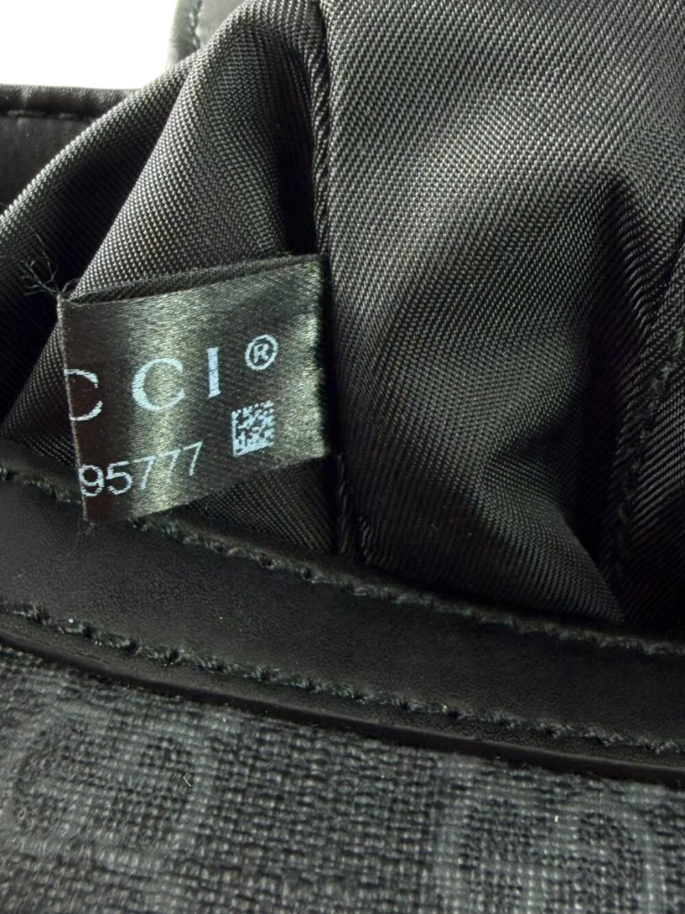 GUCCI Gray Supreme Canvas Leather Trim GG Web Diaper Changing Bag Made in Italy
